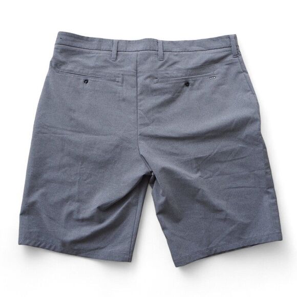 Hurley 11" Flat Front Hybrid Shorts Grey Men's 38 - Picture 2 of 4